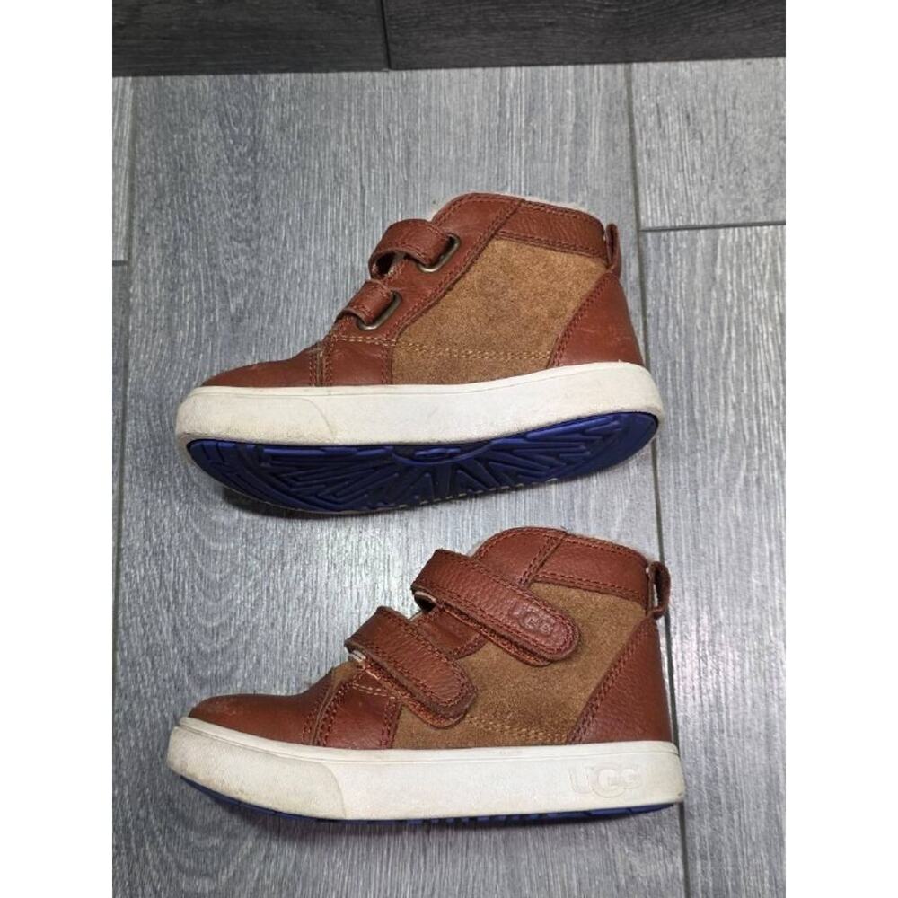 Ugg Kids Rennon boots warm II trainers Brown Sz 8 S000109 - Picture 8 of 11